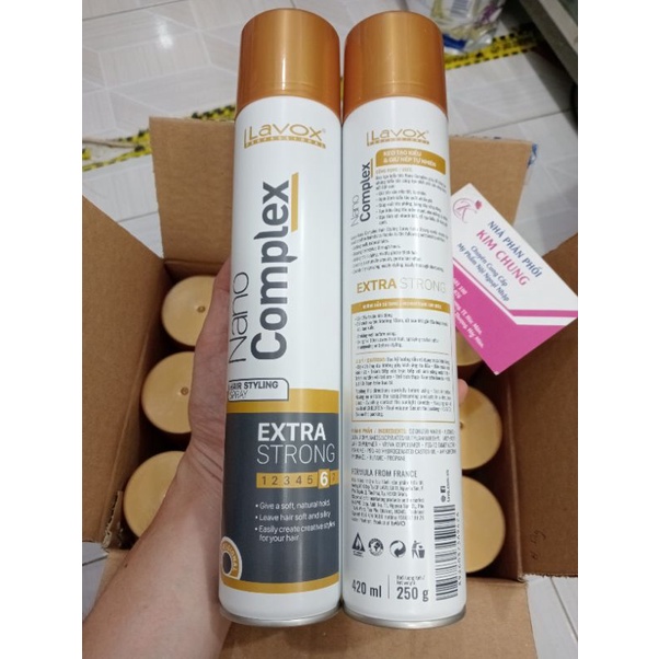 Keo Xịt Tóc Giữ Nếp Cứng và Mềm Lavox 420ml