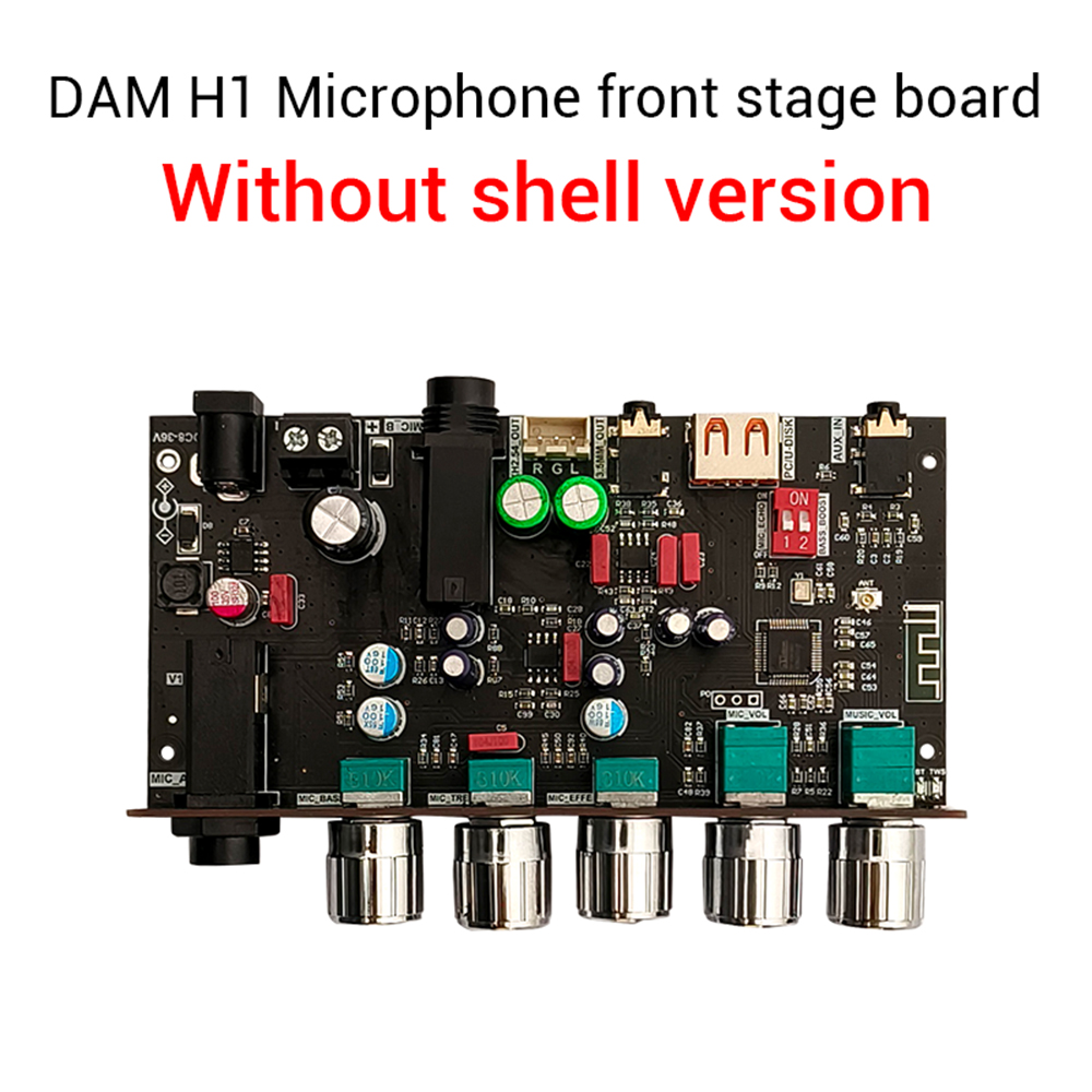 Ziqqucu dam H1 karaoke Reverb Board pre-hiệu ứng mic microphone karaoke với USB Bluetooth giải mã hỗ trợ TWS cặp kết nối
