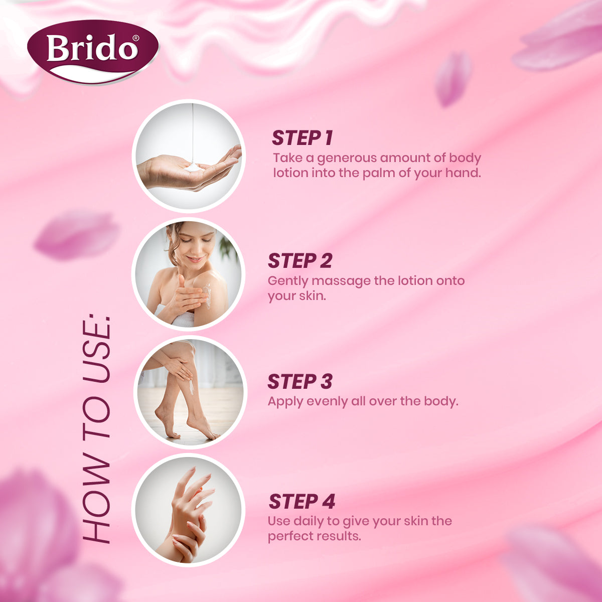 Brido Milk Protein Body Lotion (Extra White & Smooth) - 225ml