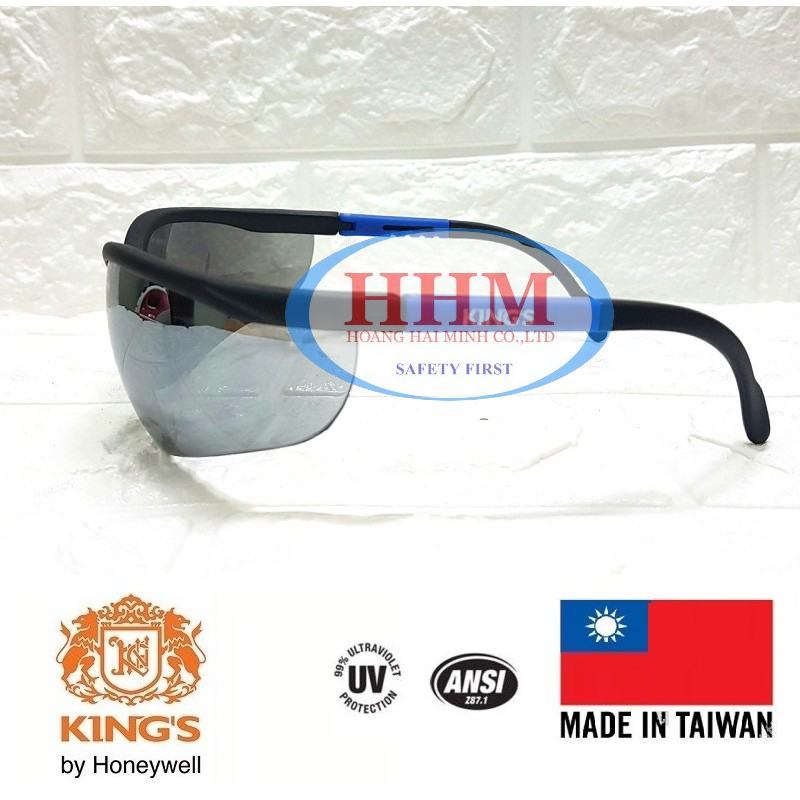 Kính bảo hộ King's KY414B màu đen - tráng bạc