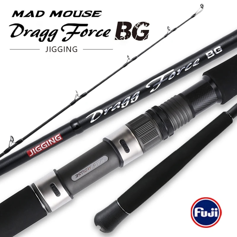 NEW MADMOUSE Dragg Force BG Jigging Rod 1.9M PE4-8 Jig 400G Drag 30Kg ...