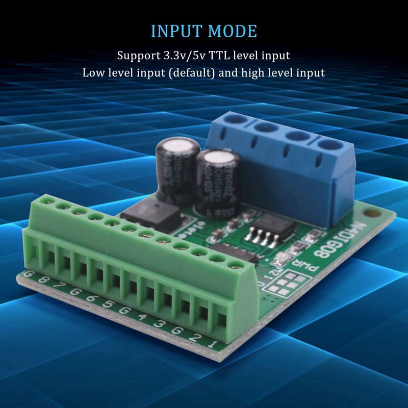 8Ch Input/Output Digital Switch TTL LvTTL CMOS RS485 IO Control Module Modbus Rtu Board for PLC Relay