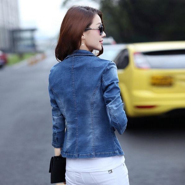 [HCM]ÁO KHOÁC JEAN CỔ VEST CÁCH ĐIỆU