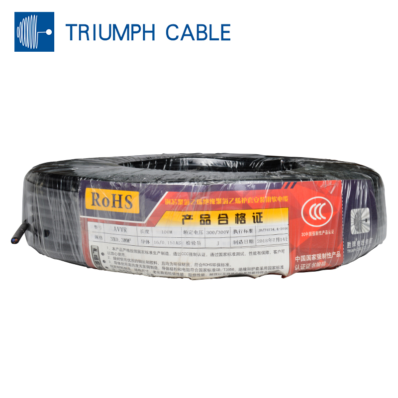 Triumph cable factory price AVVR 6x0.3mm 8x0.3mm multi core wire ...