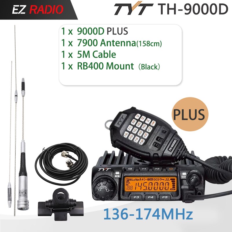 36 Walkie Talkie TYT Mobile Car Radio TH-9000D Plus Pro Radios  VHF136-174Mhz Or UHF400-490Mhz 220-260Mhz Antenna Long Range 60W 45W  Lazada PH