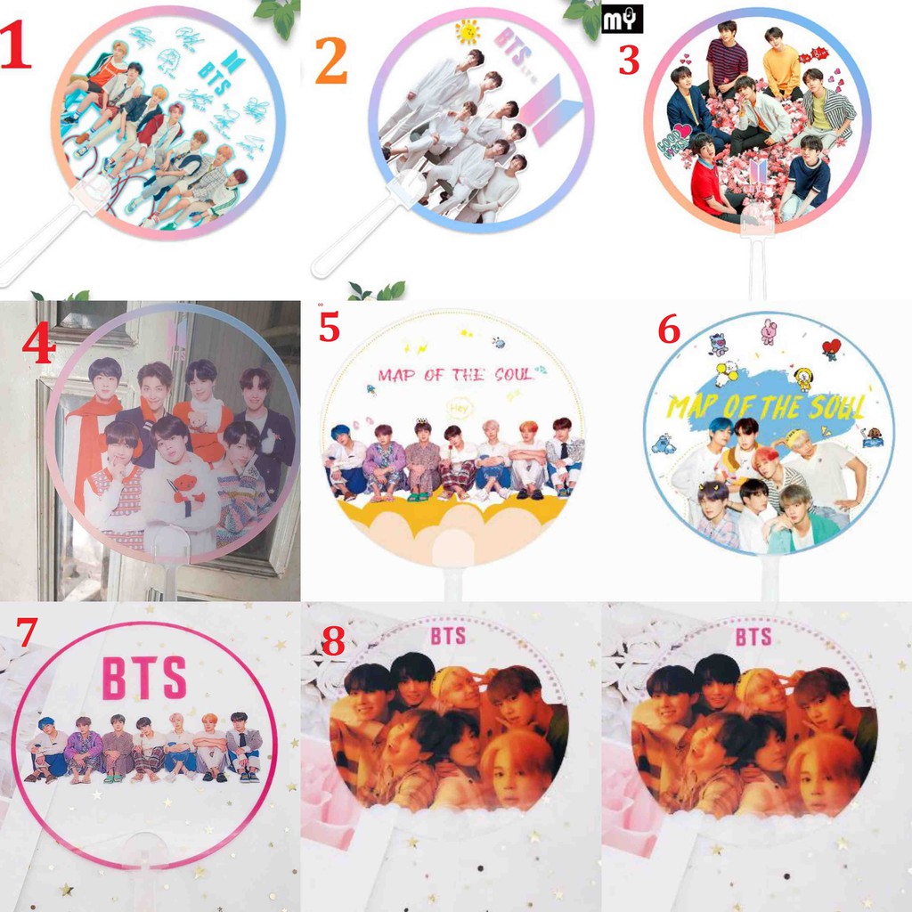 quạt cầm tay bts trong nhiều mẫu (ramdom)