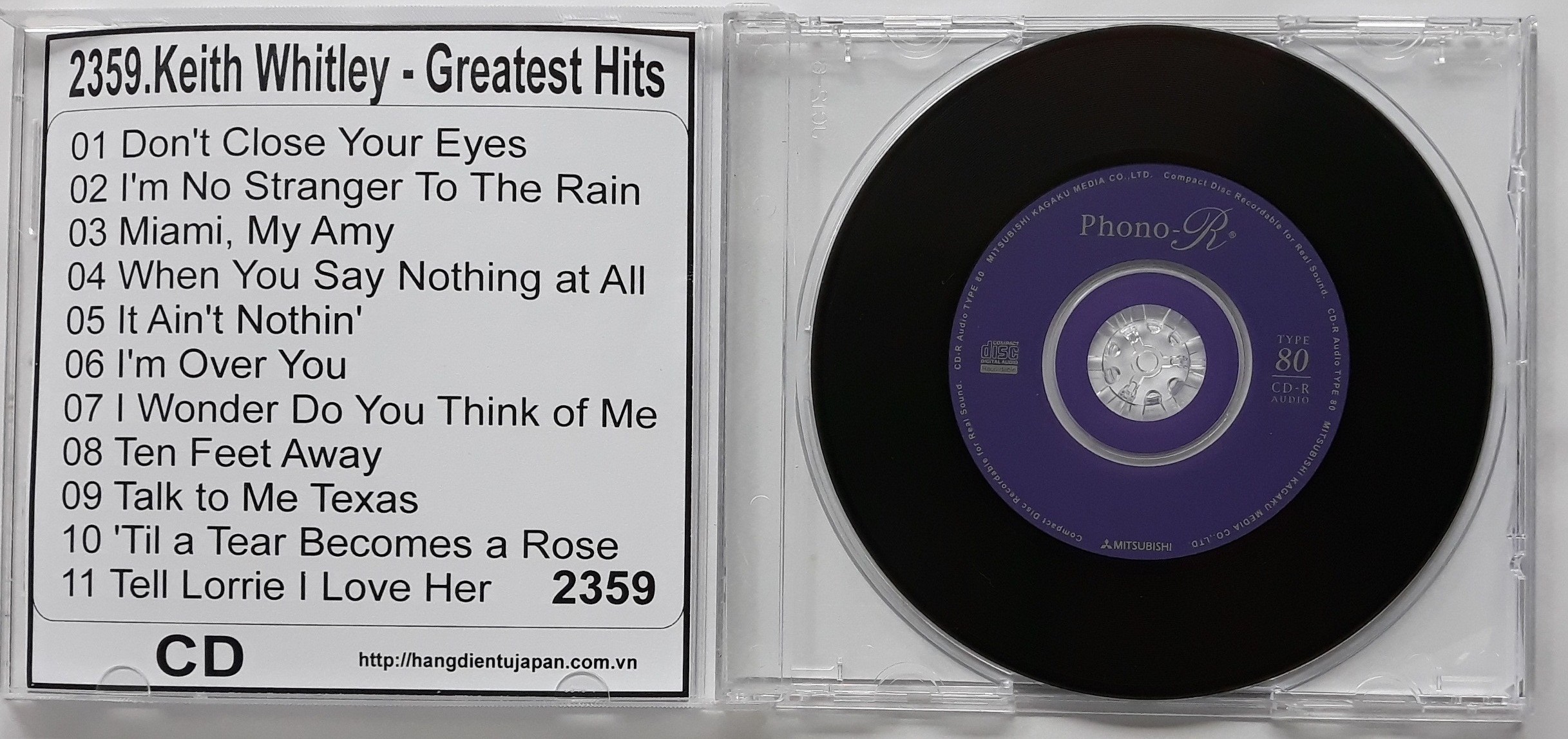 ❒♗đĩa cd nhạc Keith Whitley