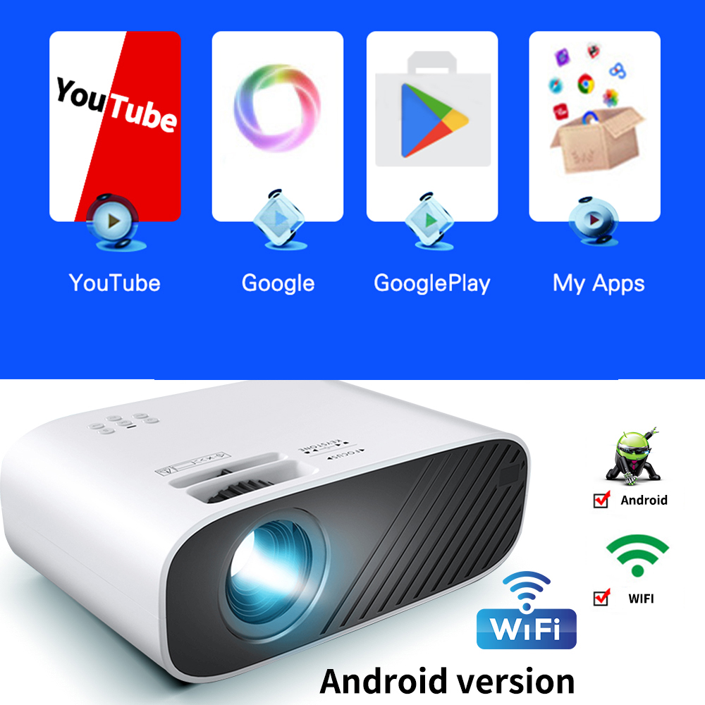 Y7 LCD 4K WiFi Projector Android 6.0 