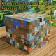 Mc DIY 100/200pcs My Building Block World Children's Educational Magnetic Building Block Assembly Toys. 