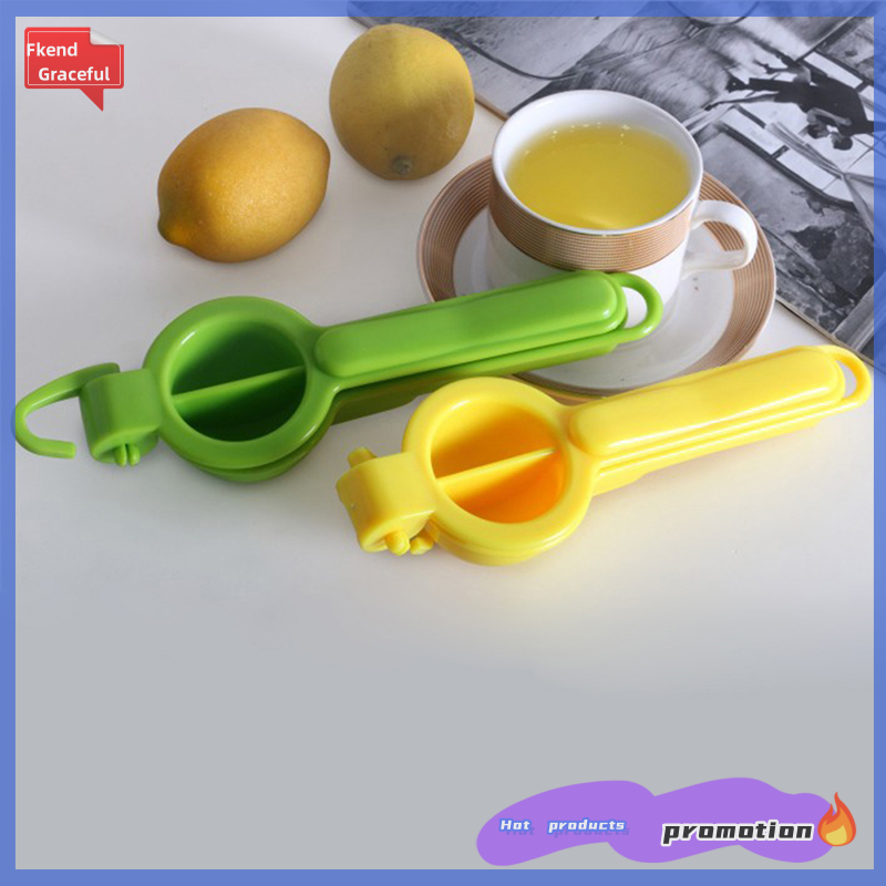 Fkend 1Pc Plastic Lemon Clip Kitchen Thickening Manual Fruit Juicer Mini Squeezer