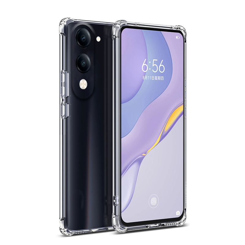 Phone case Vivo Y04 Soft Transparent Full Protection shockproof Armor Back Cover Vivo Y04 4G Case.