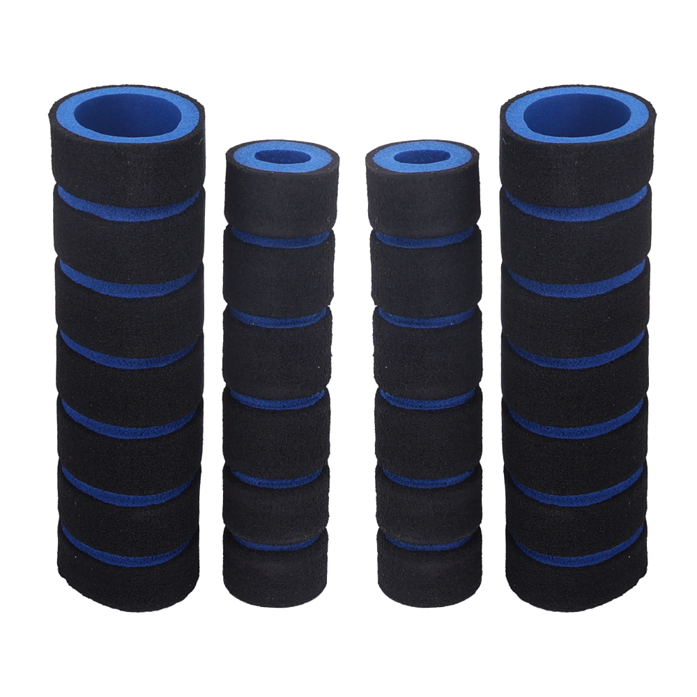 4pcs/set Motorcycle Electric Vehicle Sponge Grip Cover Breathable Anti-Slip Motorcycle Grip Handlebrake Cover