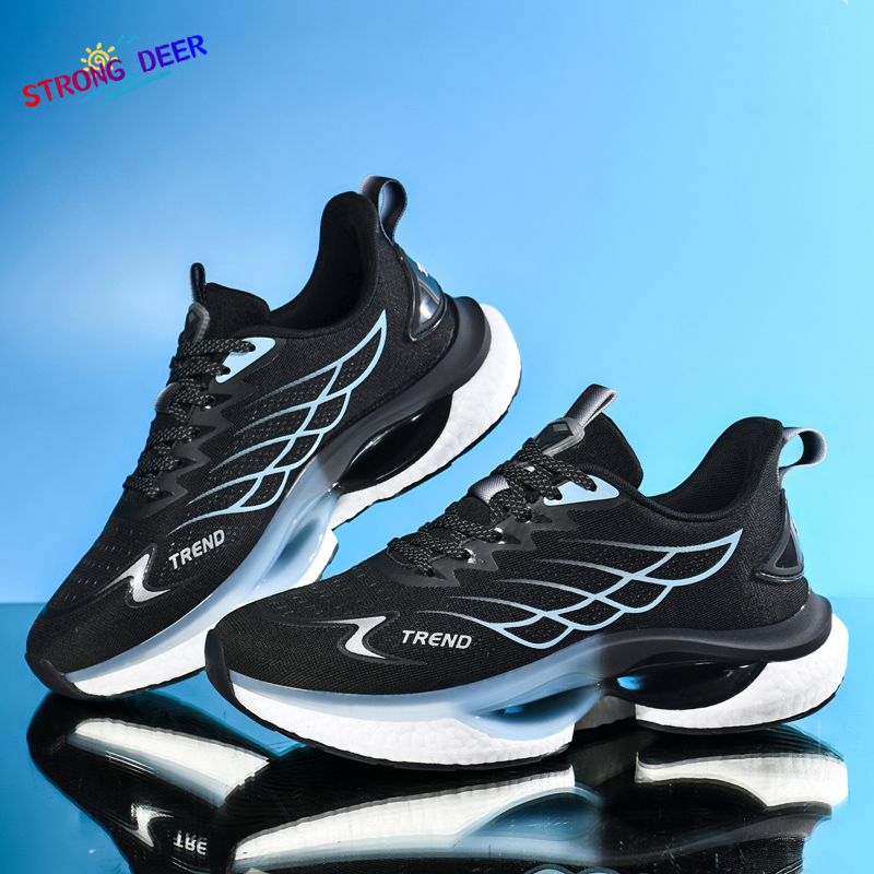 【STRONG DEER】Sneakers Unisex Fashion Shock Absorbing Marathon Running Shoes Sports Shoes Size：39-45