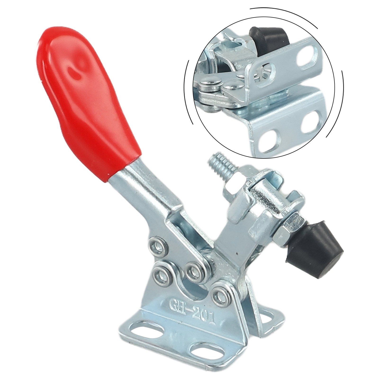 1/4PCS Toggle Clamp Holding Capacity Toggle Clamp GH-201 Quick Horizontal Clip Hand Tools