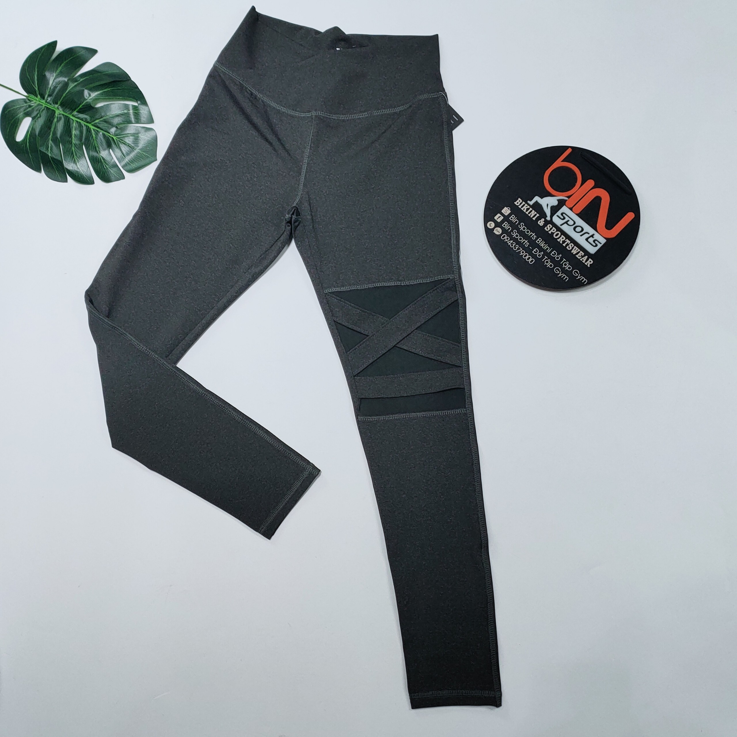 Quần Tập Gym Yoga Thể Thao Nữ Chất Liệu Thun Poly Phối Lưới Có Size Nhiều Màu Bin Sports Q135