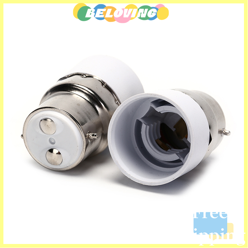 Beloving Flash Sale B22 to E14 Light Bulb Lamp Socket Base Extender Converter Adapter Holder