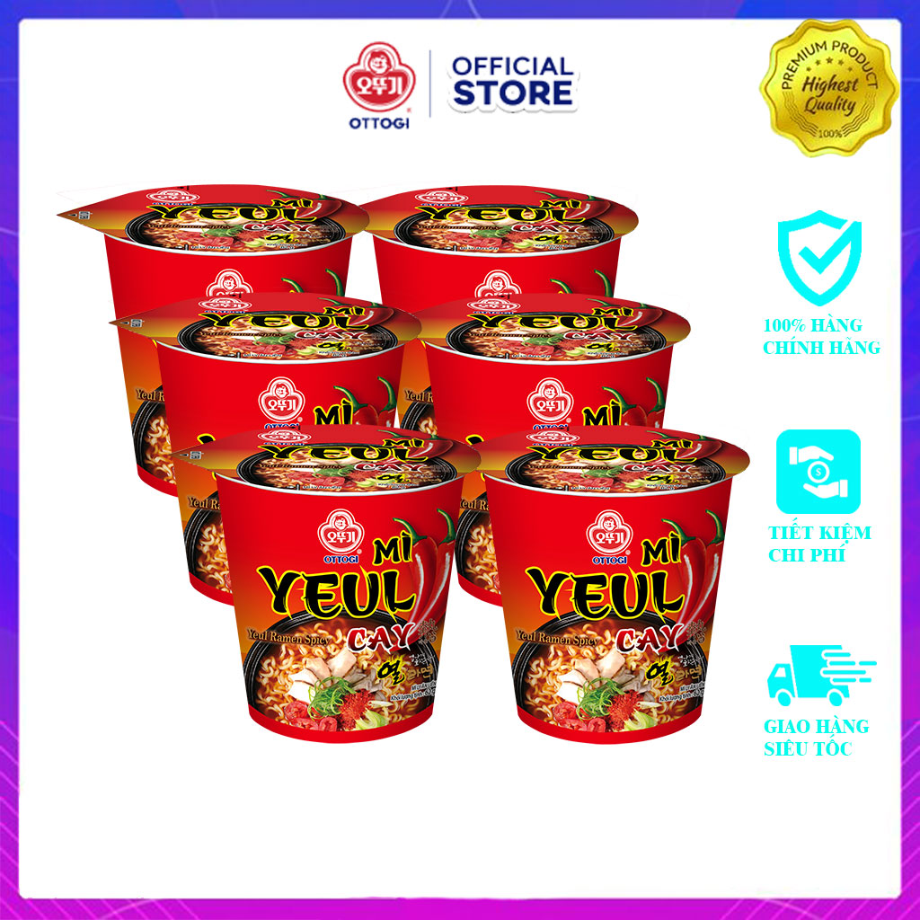 Combo 6 Ly Mì Yeul cay Otoki 62gx6
