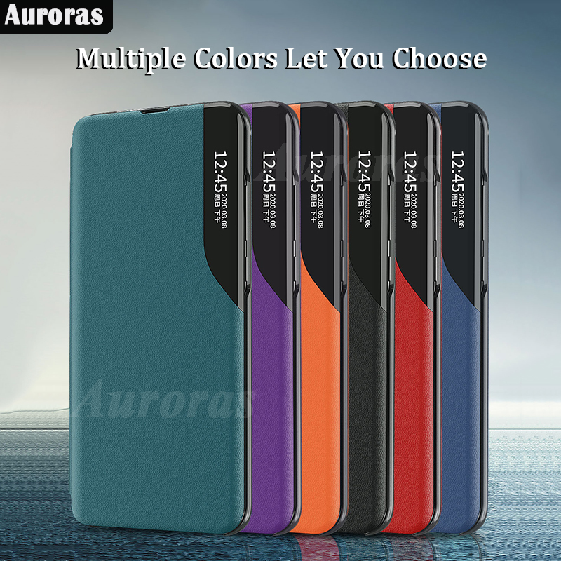 For Xiaomi Poco C75 Smart Window View Protection Flip Phone Case Housing for Xiaomi Poco C75 Leather Back Cover.