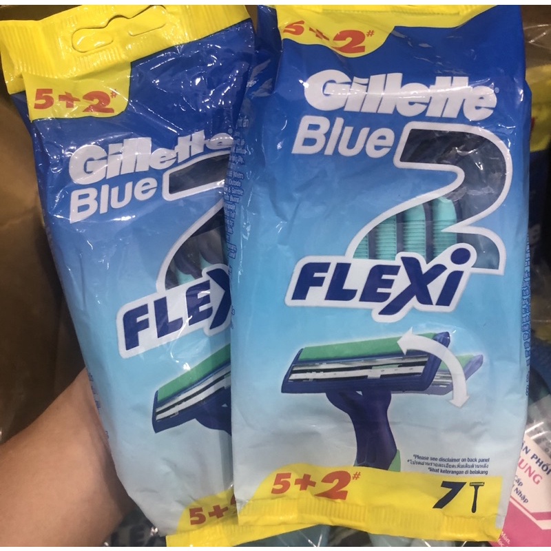 Combo 7 cây dao cạo râu Gillette FLEXI (Lưỡi kép)