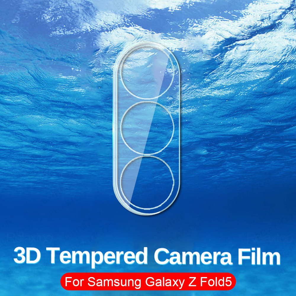3pcs clear rear camera protector for samsung galaxy z fold5 5g back cover lens glass case cover samsang zfold5 zfold 4 3 fold 5