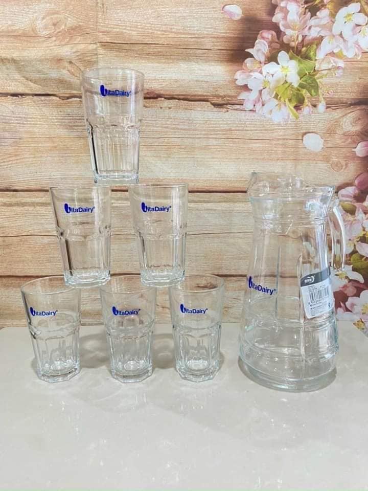 Bộ bình ly thủy tinh chịu nhiệt cao cấp
