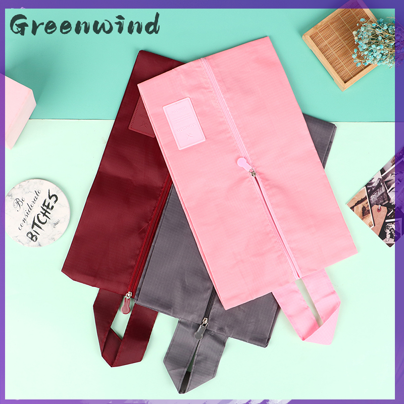 【Greenwind】 Foldable Waterproof Travel Shoe Storage Bag Zipper Storage Organizer Bag