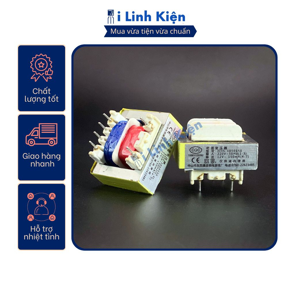 Biến áp nguồn hàn mạch 12V 150mA (biến áp PCB)