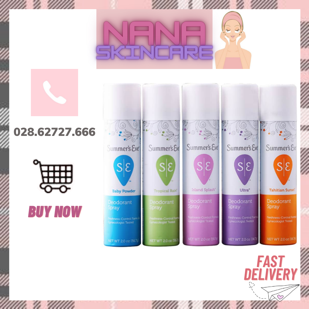 [ĐỦ MÙI] Xịt Phụ Khoa Summer’s Eve Spray