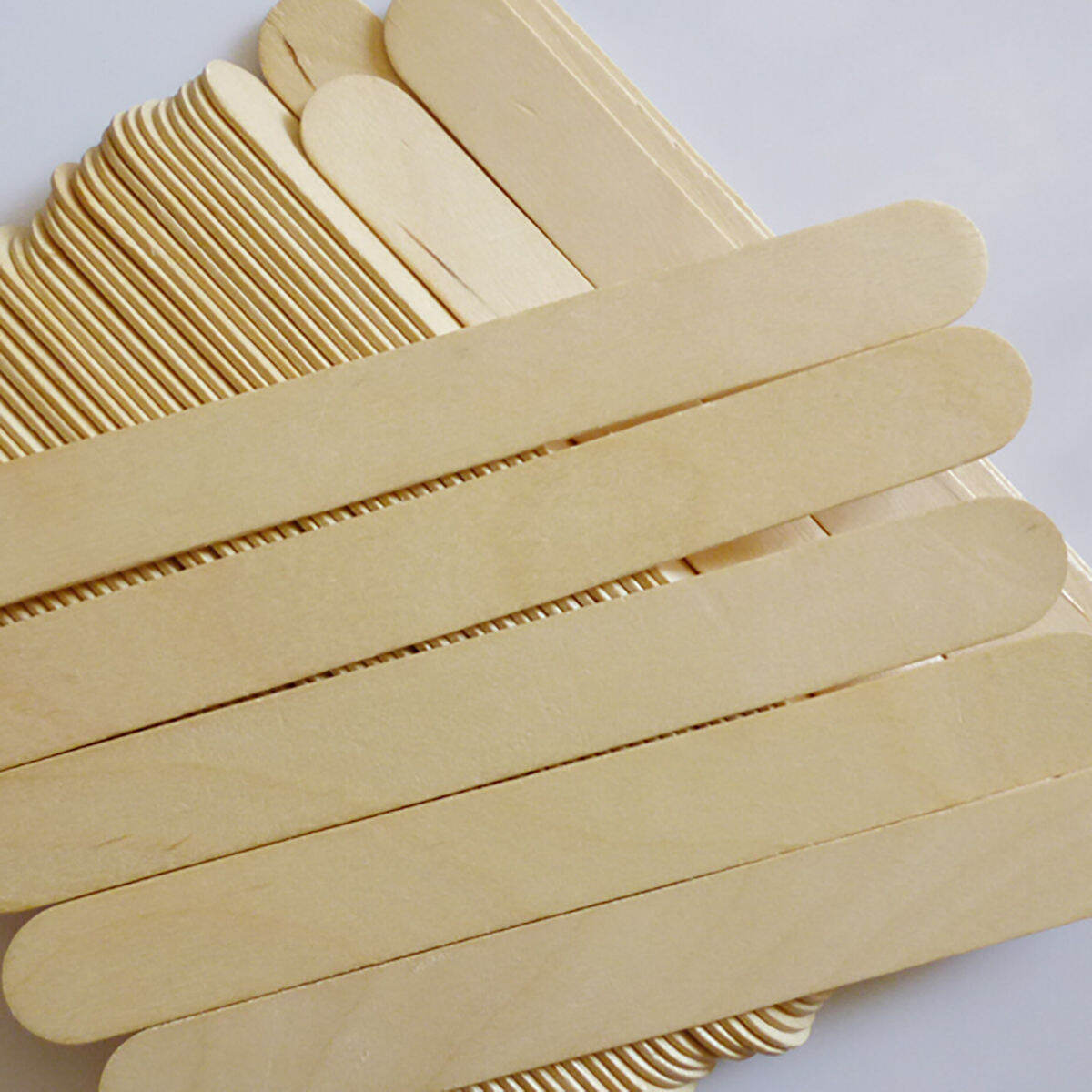 Wooden Ice Cream Sticks [1kg], Tongue Stick, Round Sticks for Handmade Modeling