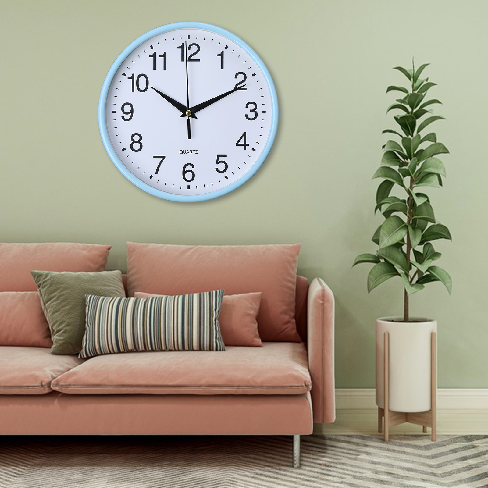 Office Wall Clock Modern Wall Clock Non-ticking Wall Clock Easy-to-read Quartz Clock for Home Decor
