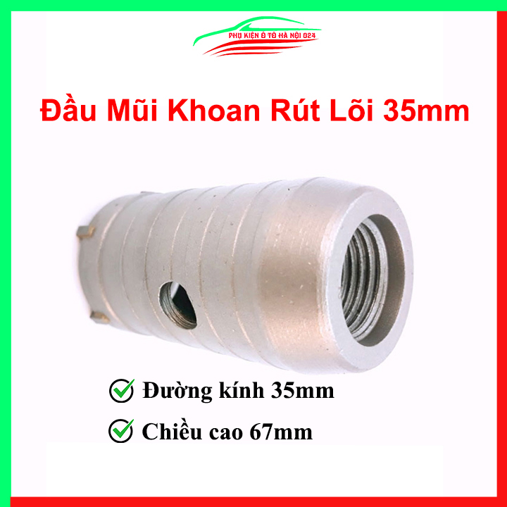 Mũi khoan rút lõi, khoét lỗ điều hòa tường bê tông đa năng đường kính phi 35mm