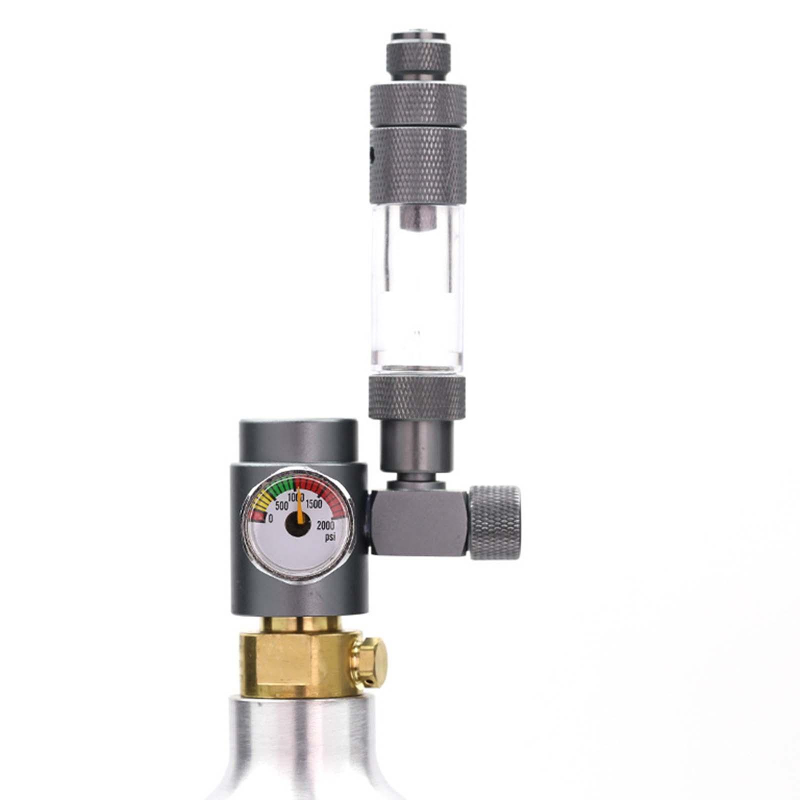 Petery CO2 Bubble Counter with Check Valves Devices Easy to Use Multifunction Fish Tank Tool for CO2 Generator Regulator Single Head