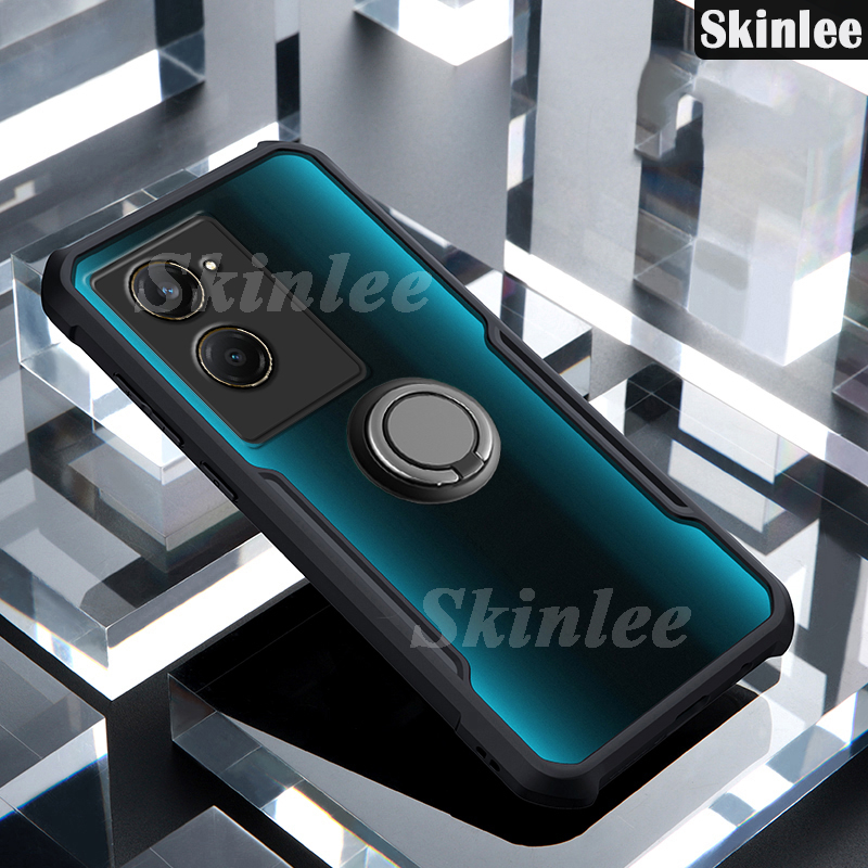 Phone case For Vivo Y18 Y03 Y28S Back cover Hard Phone Case Clear Transparent Shockproof Car Navigation Holder Ring For VIVO Y28S Y18 Y03 Cover cases.