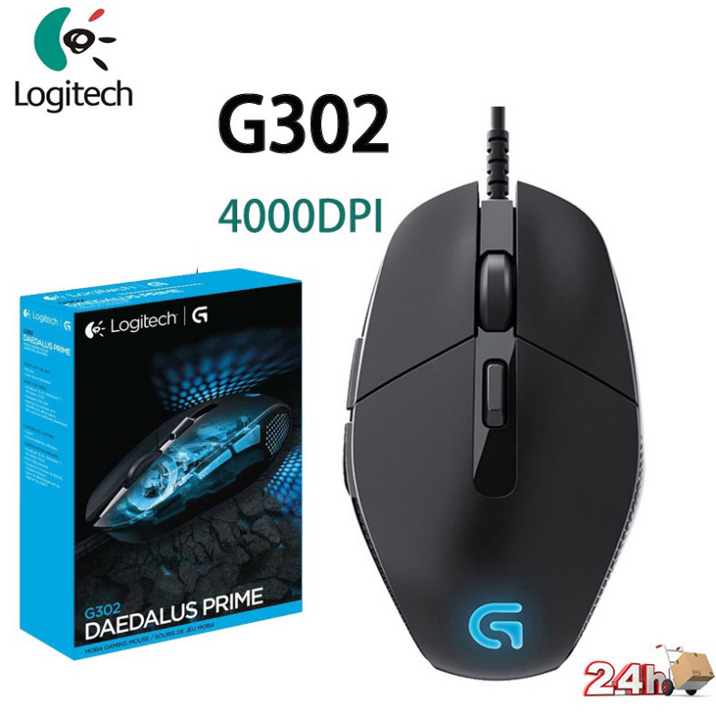 Chuột Chơi Game Có Dây Tốc Độ Cao Logitech G302 4000DPI 24H