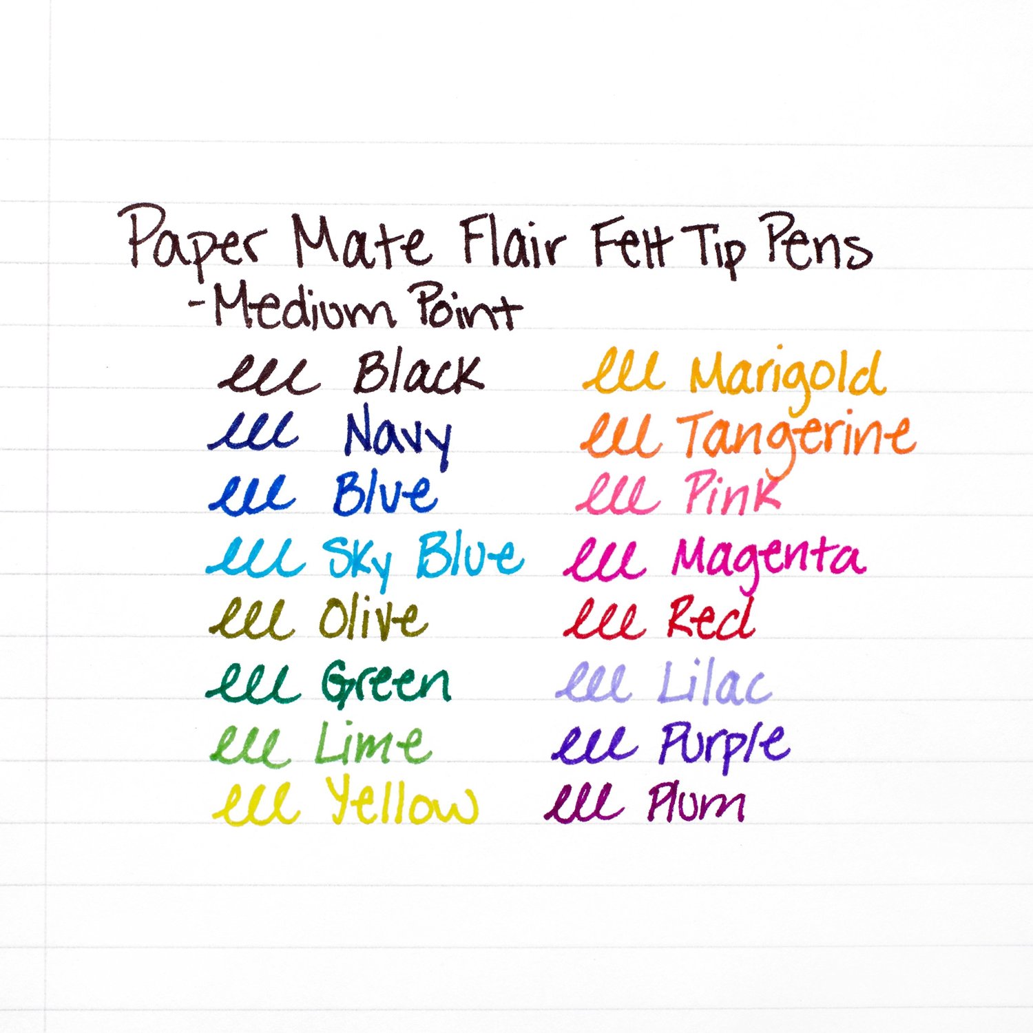[HCM]Bút lông Paper Mate Flair Felt Tip Medium Point - 0.7mm