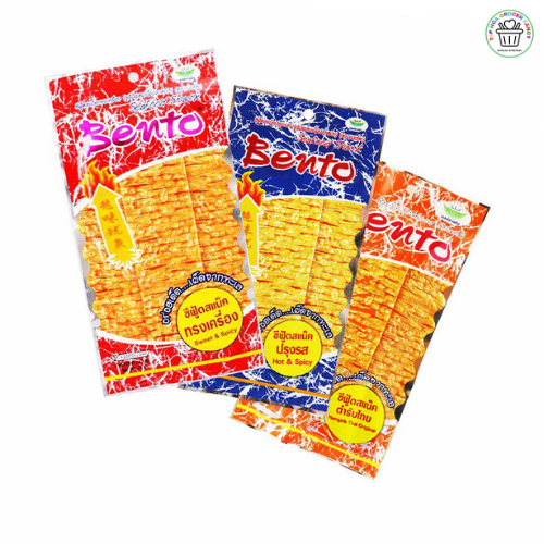 Snack mực Bento cay Thái Lan gói 5g - gồm 3 vị