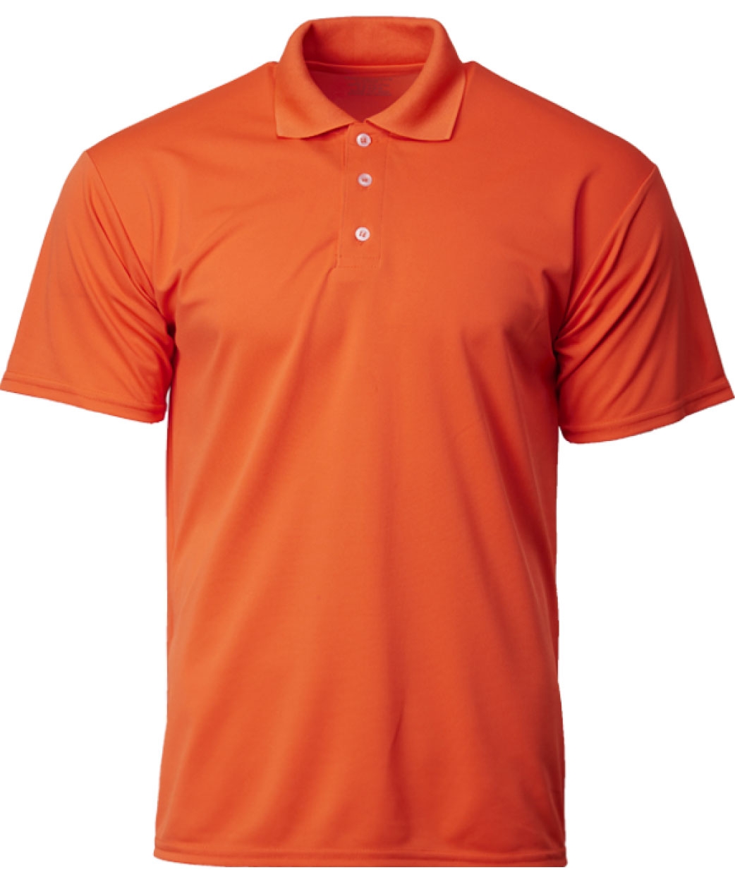 orange dri fit polo shirt