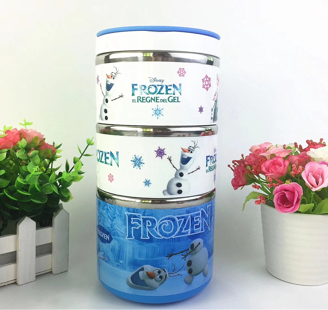 [HCM]hộp cơm 3 tầng doremon, kitty, minion - hộp cơm 3 tầng