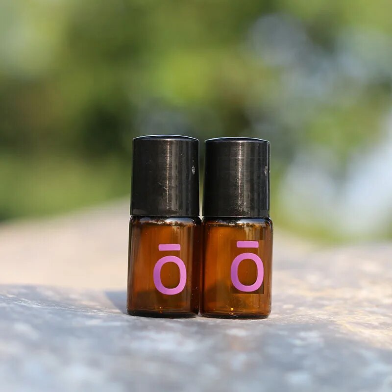 Roller Bottle 2ml Mini 10/20/50pcs Glass Amber Bottle With Stainless Steel Balls Empty Essential oil Roll on Bottle Vials