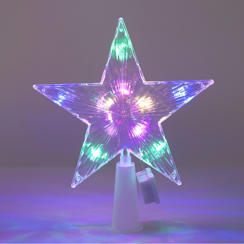 New LED Five-Pointed Star Christmas Tree Ceiling Light 18cm Christmas Tree Decorations Home Party Wedding Christmas Decoration Lighting Props