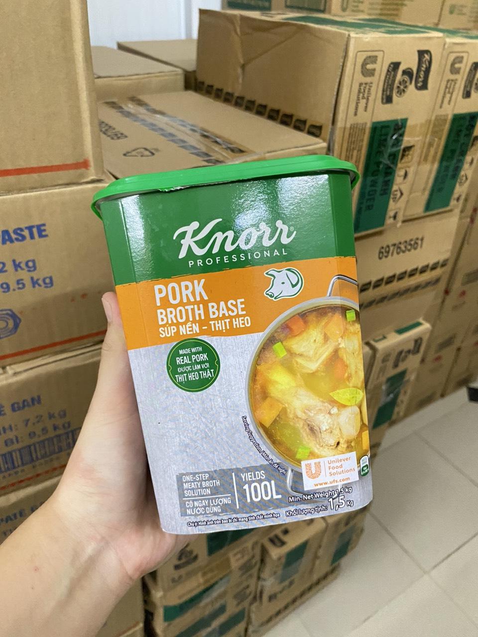[BÁN SỈ]- Súp Nền Thịt Heo Knorr 1,5KG