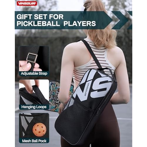 VINSGUIR Pickleball Paddles Set Of 2 - USAPA Approved With Balls And Bag