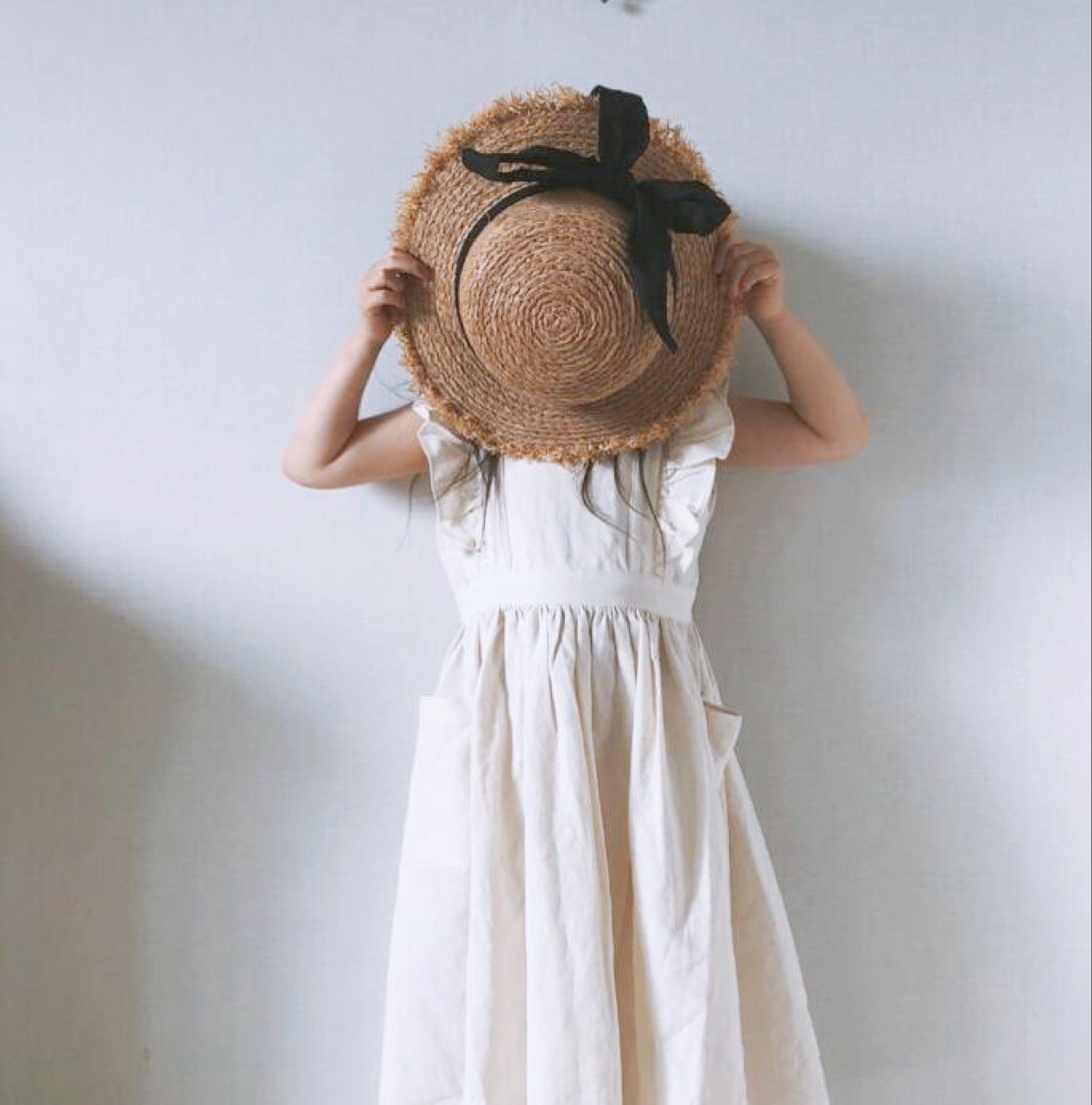 Váy Đầm Thô Trắng ZARA Tay Bồng