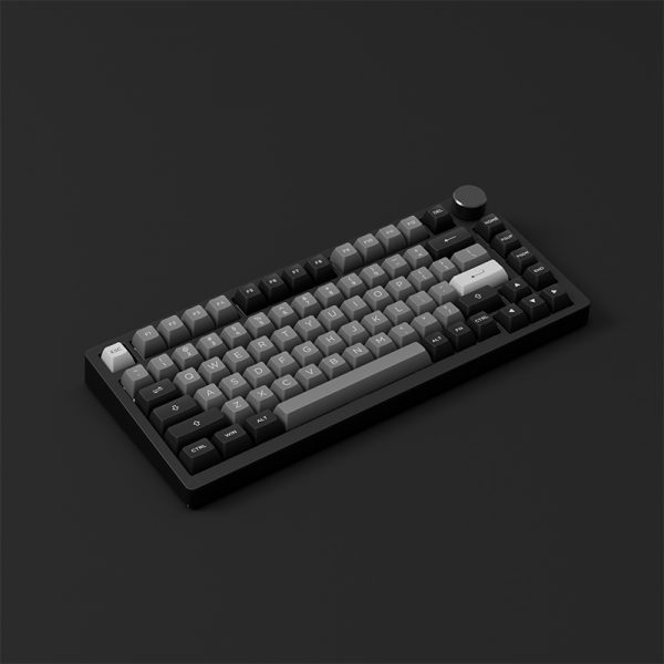 Bàn phím AKKO PC75B Plus Black & Silver (Bluetooth 5.0 / Wireless 2.4Ghz / Hotswap / Foam tiêu âm / AKKO CS Jelly switch)