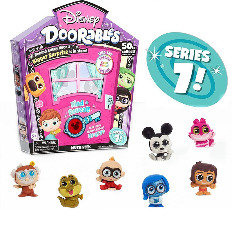 Doorables Princess Stitch Villain Blind Box Toy Open Door Series Action Figure Cartoon Classic Character Oxeye Mini Dolls