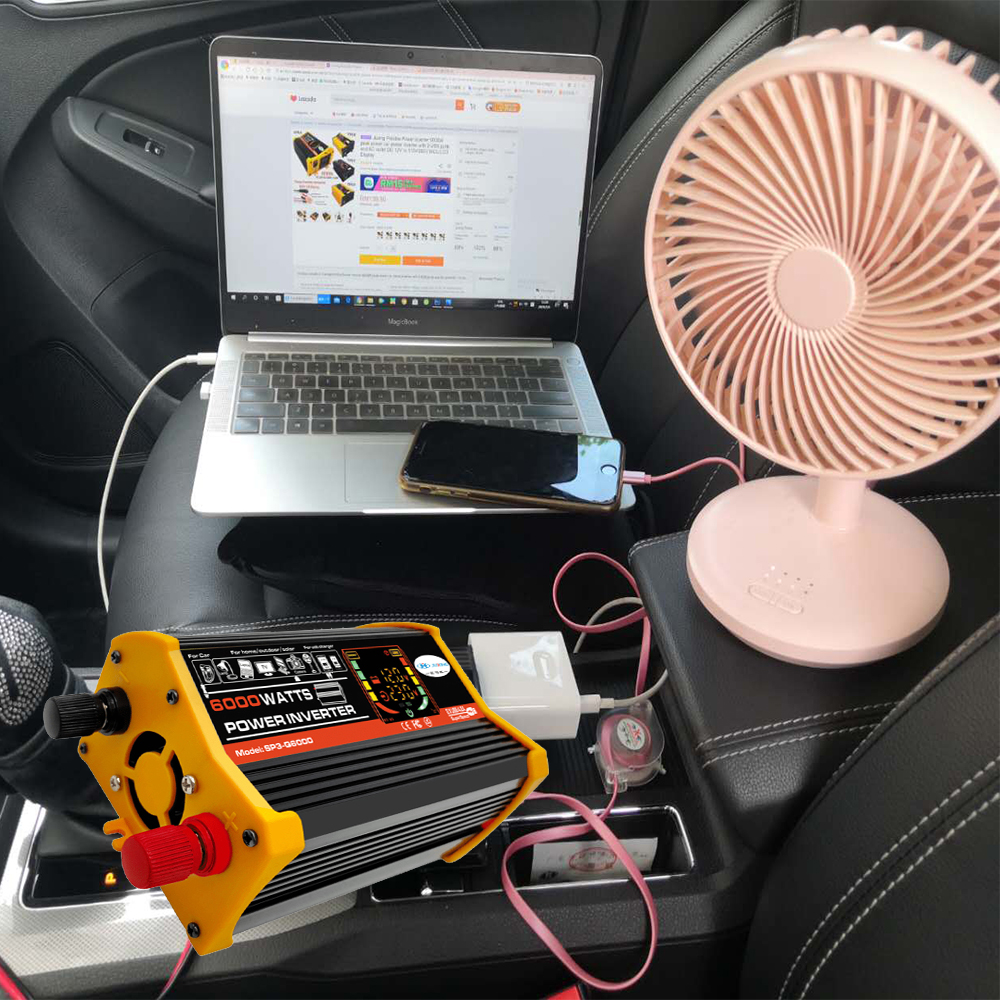 Car Inverter 12V To 220V 4000W Converter Dual USB Auto LED Voltmeter Converter 12V Transformer Modified Sine Wave Inverter - 13 - View #5