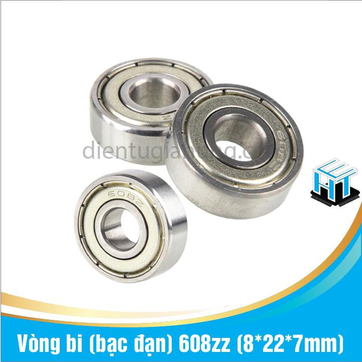 Combo 1 cặp 2 cái Vòng bi (bạc đạn) 608zz (8*22*7mm)