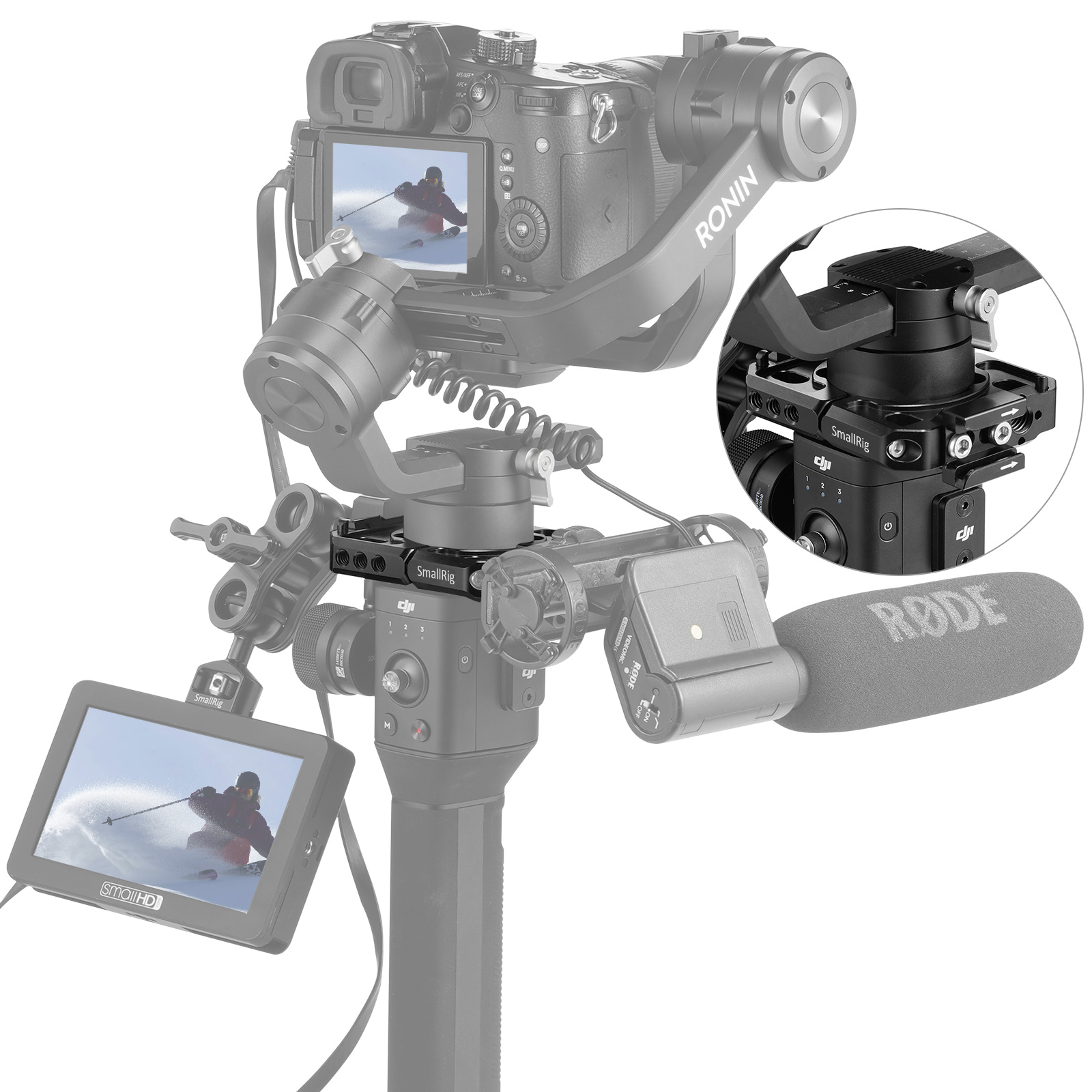 SmallRig Gắn Kẹp, Cho DJI Ronin-S Gimbal 2221B