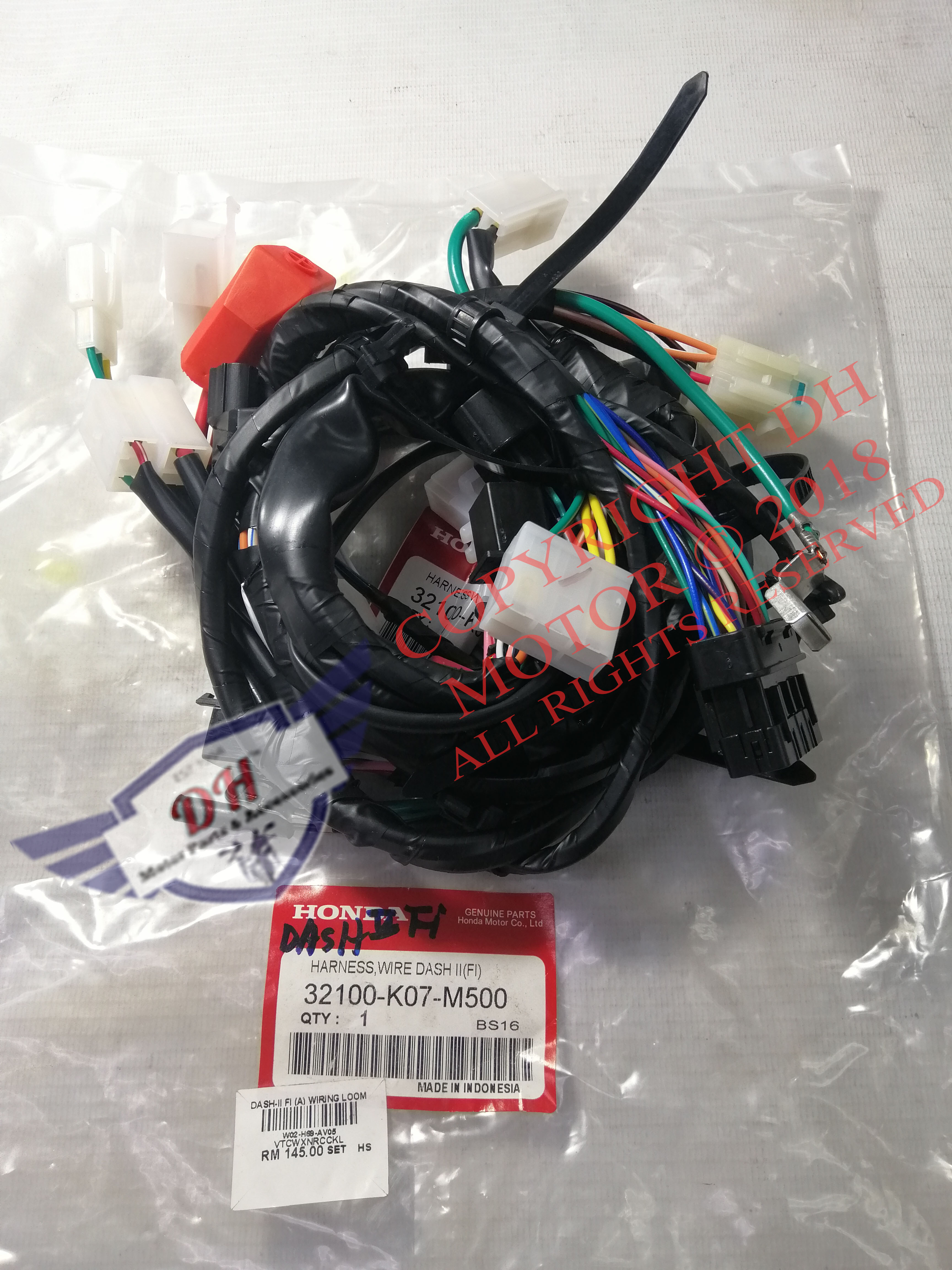 EX5 DREAM (OEM) WIRING BODY WIRE HARNESS FULL SET HONDA – DH MOTOR PARTS &  ACCESSORIES