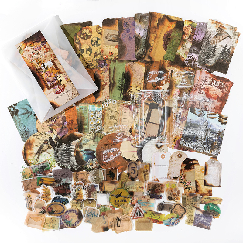 %E3%80%90FOOT%20SOFA%E3%80%91%20200pcs/pack%20Decor%20Scrapbook%20PET%20Sticker%20Materials%20Paper%20Combo%20Kit%20DIY%20Junk%20Journal%20Collage%20Photo%20Album%20Vintage%20Stickers%20-%20Image%207